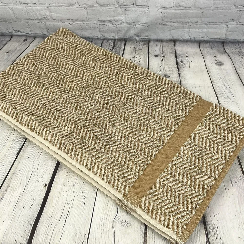 Lauren Ralph Lauren Set of 4 Towels Sanders Basketweave Herringbone Cotton